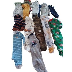 Lot of 20 Pieces Baby Boy Newborn Clothes Sleepers,  One piece